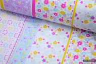 Patchwork Style Floral  Cotton Fabric