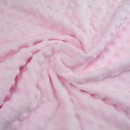 Premium Dimple Super Soft Cuddle Plush Fleece Blanket Fabric - Baby pink