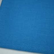 Linen Cotton Plain Natural Fabric dressmaking embroidery 140cm / 55" Wide - Cyan