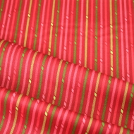 Christmas Stripes Benartex 100% Cotton Backing Quilting Clothing Craft Fabric