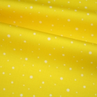 Robert Kaufman Yellow with dots 100% Cotton Backing Quilting Clothing Craft Fabric